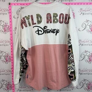 Disney spirit jersey wild About Disney Long Sleeve Colorblock Top Pink & White